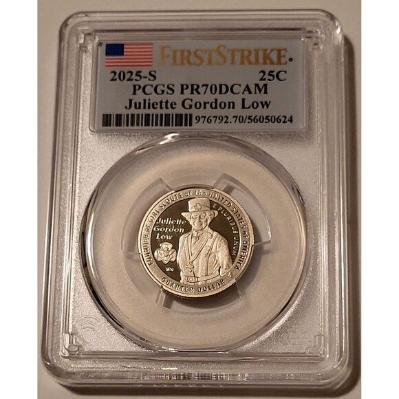 2025 S Clad Juliette Gordon Law Quarter Proof PR70 DCAM PCGS First Strike - Picture 1 of 2